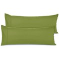 thumbnail image 1 of Nestl Body Pillow Case, Microfiber Body Pillow Covers, Body Pillowcase Size (20"x54"), Set of 2, Calla Green, 1 of 4