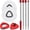 white, variant on Spin Mop Handle Mop Heads and Base Replacement Sets Compatible with O Cedar EasyWring Rinseclean 2 Tank System