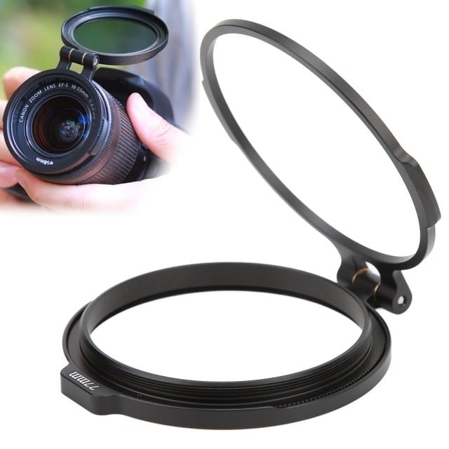 Fugacal ND Filter Holder,Lens Filter Holder Sturdy Durable Quick Switch Multi Sizes Convenient Lens Adapter Ring for Wide Angle Prime Zoom,Lens Filter Holder