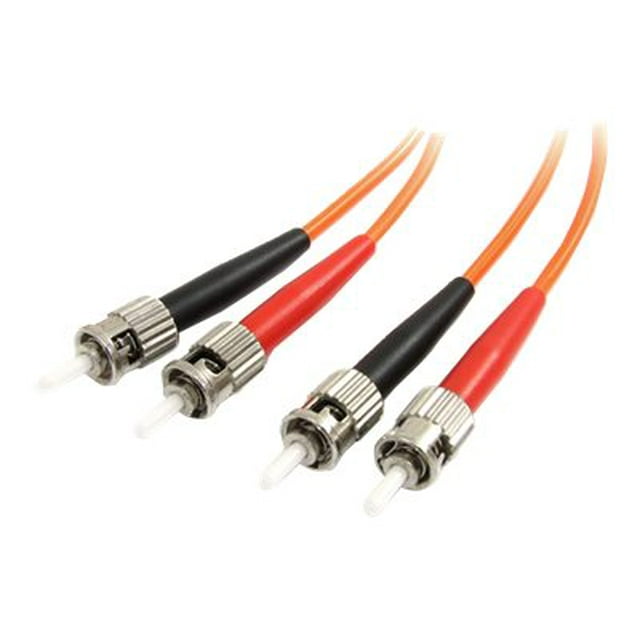 StarTech.com 1m Fiber Optic Cable - Multimode Duplex 62.5/125 - LSZH - ST/ST - OM1 - ST to ST Fiber Patch Cable (FIBSTST1) - Network cable - ST multi-mode (M) to ST multi-mode (M) - 1 m - fiber optic - duplex - 62.5 / 125 micron
