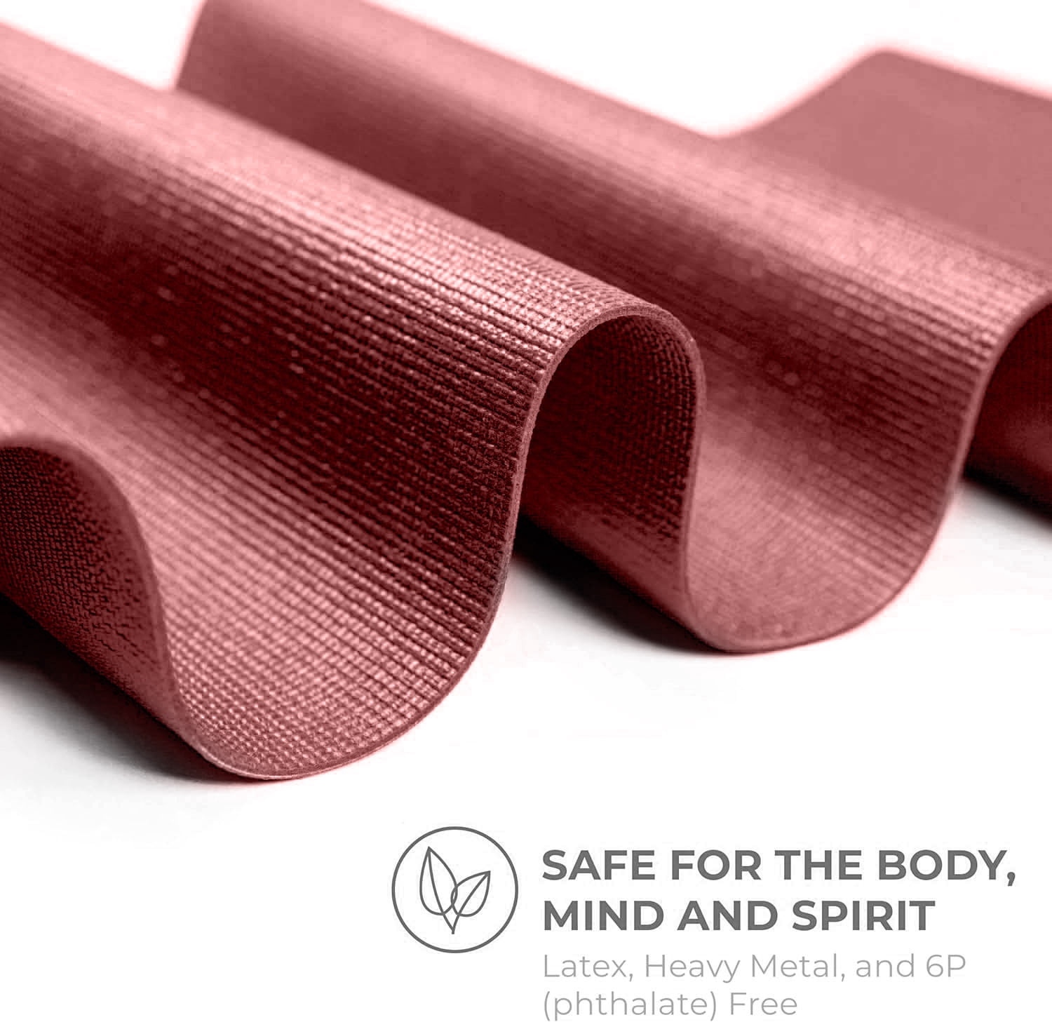Sunshine Yoga Voyage Yoga Mat, Studio and Gym Bulk Yoga Mats, Durable, Anti-Tear, 72" x 24" x 5mm, 6 Pack, Burgundy
