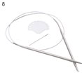 thumbnail image 2 of Naierhg 2Pcs/Set Knitting Needles Stainless Steel Circular Crochet Hooks Weaving Tools, 2 of 8