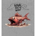 thumbnail image 4 of Fish Out of Water Youth Heather Gray Crew Neck Short Sleeve Tee-Medium, 4 of 4