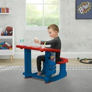 Spider-Man Draw and Play Desk by Delta Children – Includes 10 Markers and Coloring Book, Blue