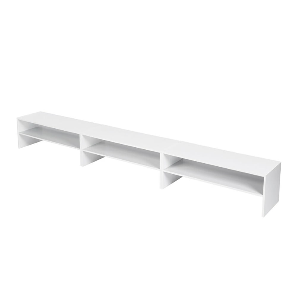 Barara King Shoe Rack, Shoe Organizer, Storage Shoe Shelf, 3 Pieces 31-Inch Stackable Multi-Shape Shoe Rack-White