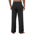 thumbnail image 6 of GENTS BLISS Linen Men Pants Elastic Waist Drawstring Pants for Men Casual Beach Men Pants with Pocket, 6 of 11