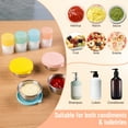 thumbnail image 6 of Mrsdry 8-Pack Silicone and Stainless Steel Condiment Containers, 1-oz Squeezable Condiment Dispensers and 1.6-oz Jar Condiment Dispensers, Leak Proof, 6 of 10