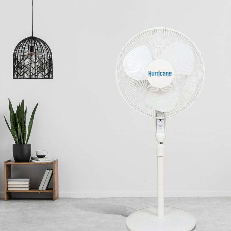 Hurricane Supreme 16 Inch Oscillating Stand Fan with Remote