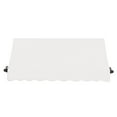 thumbnail image 3 of Awntech 5.38 Ft Charleston Sloped Fixed Awning with Scrolled Iron Arms (64.5in x 18in x 36in), White, 3 of 3