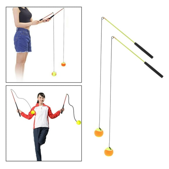 Fitness Ball with Rod Tennis Training Stretch Shoulder Joint for Middle- And Elderly Children Adults - , 45cm