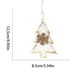 thumbnail image 3 of Adornos navideños, adornos navideños, regalos navideños, adorno navideño de madera dorada, árbol de Navidad, estrella, corazón, copo de nieve de terciopelo, decoración festiva, accesorios colgantes, l, 3 of 6