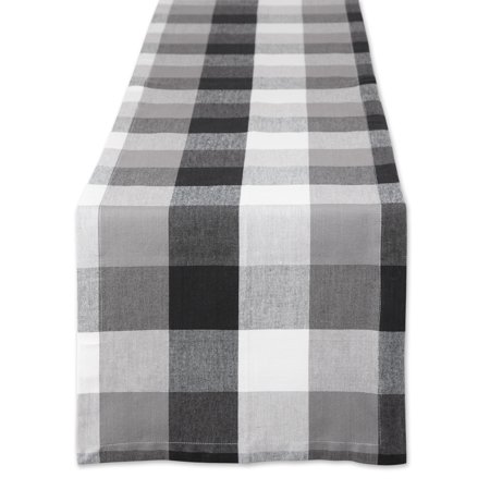 

Black Tri Color Check Table Runner 14x72