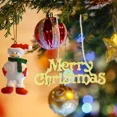 thumbnail image 4 of 10/1Pcs Merry Christmas Sign Ornaments Happy New Year Gold Sliver Xmas Letter Pendant for Home Tree Door Hanging Drop Ornament, 4 of 5