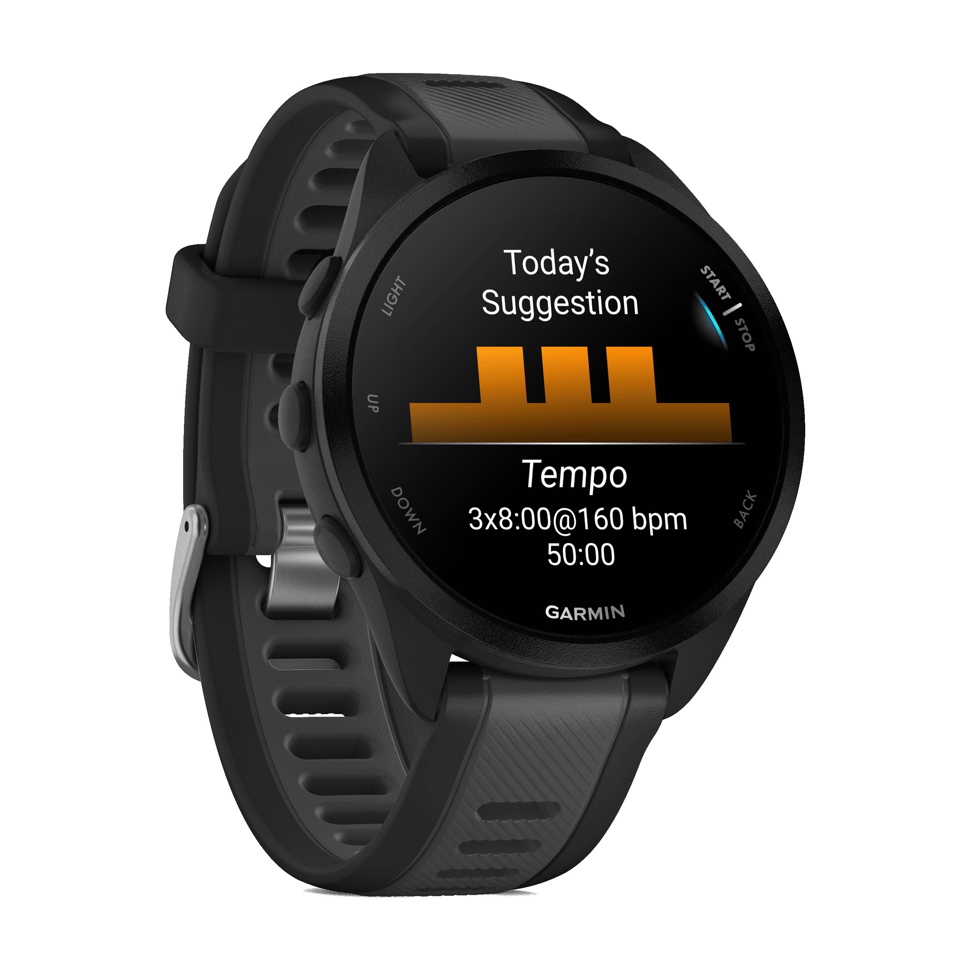 Garmin Forerunner 165 GPS Running Smartwatch, Fitness Tracker Smart Watch For Men and Women Bundle with Accessories - Black/Slate Gray