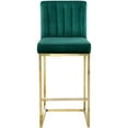 thumbnail image 3 of Meridian Furniture Giselle 26"H Velvet Counter Stool in Green, 3 of 7
