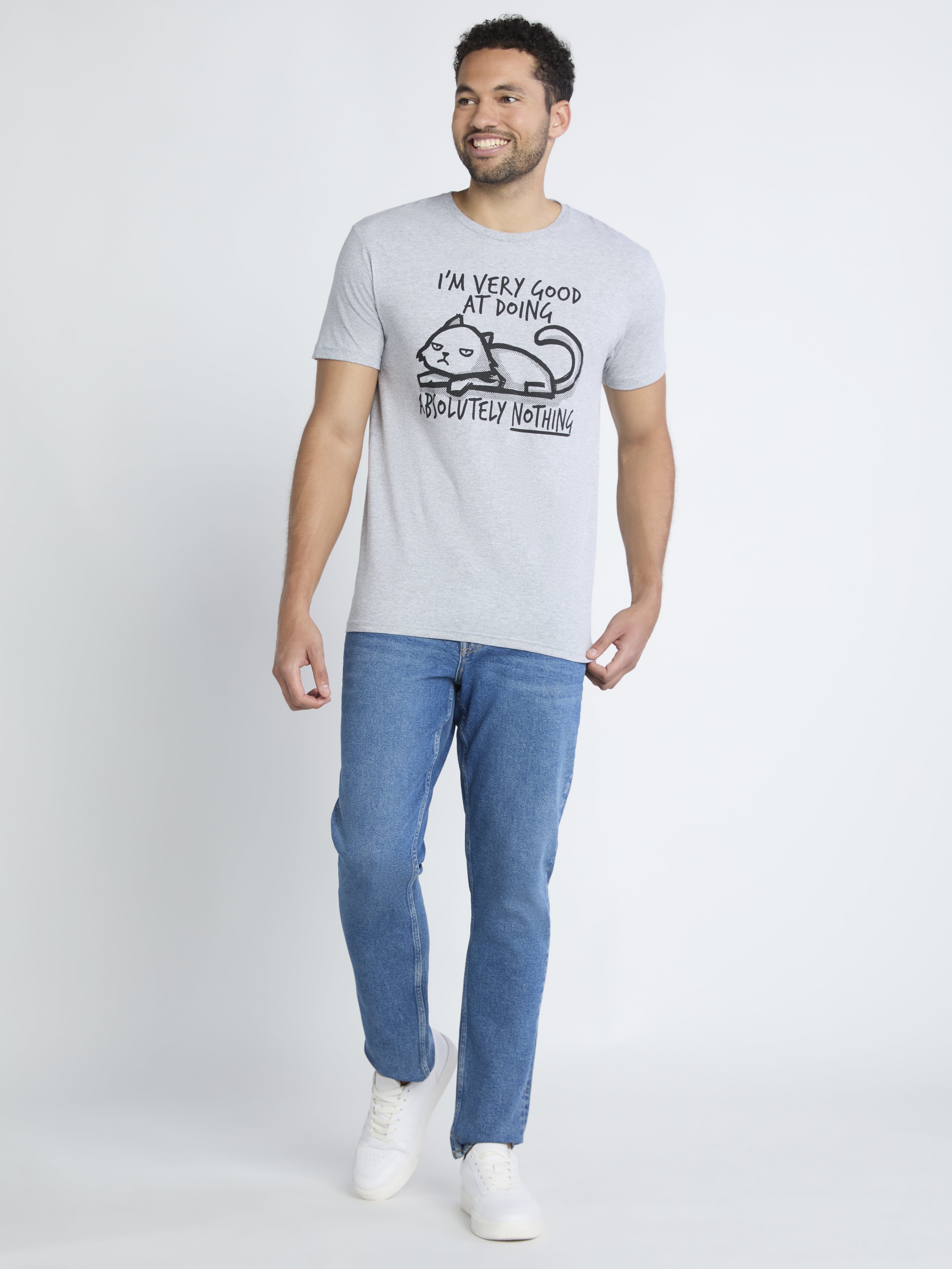 Absolutely Nothing Men's and Big Men's Graphic Tee Shirts, 2-Pack, Sizes S-3XL