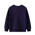 thumbnail image 4 of Wuxian Boys Sweatshirts Cotton Long Sleeve Crewneck Pullover Cartoon Printed Toddler Kids Winter Warm Shirt Sport Top,Navy,12-18 Months, 4 of 4