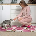 thumbnail image 3 of Pioneer Flower Floral Print Pattern Kitchen Rugs Sets Of 2,Anti Fatigue Kitchen Mat Rugs Non Slip Washable,Decorative Kitchen Floor Mats for Kitchen,Sink,Laundry,17"x30"+17"x47", 3 of 7