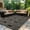 Brown, variant on Kzaei Waterproof Outdoor Rug, 4'x6' Reversible Plastic Camping Area Rugs, Black & White