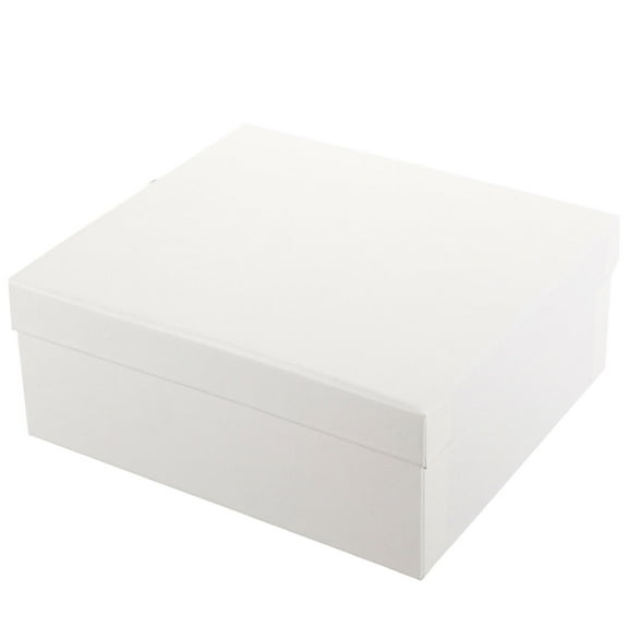 LEORX 1Pcs Paper Boxes White Paper Storage for Various Events