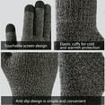 thumbnail image 3 of Guantes de invierno para mujer, cálidos guantes para mensajes de texto con pantalla táctil, guantes de punto para mujer con forro polar grueso y suave, 3 of 6