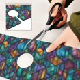 thumbnail image 6 of Yayeee Faucet Mat for Kitchen Sink 30" Diatomite Long Splash Guard Pad, Stained Glass Pattern, 2 Pack, 6 of 7