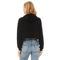 thumbnail image 2 of Ladies' Cropped Fleece Hoodie - BLACK - S, 2 of 3