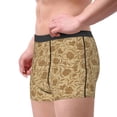thumbnail image 3 of Bingfone Brown Flowers Men's Underwear - Casual Stretch Boxer Briefs-Medium, 3 of 7
