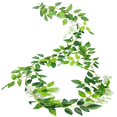 thumbnail image 2 of SunRoad 200CM Artificial Wisteria Flower Garland Realistic Home Wedding Garden Indoor Outdoor Wall Hanging Faux Climbing Floral Greenery Drooping Ivy Decoration, 2 of 8
