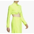 thumbnail image 2 of Adidas X Jeremy Scott H50968 Velour Crop Track Top Neon Yellow, 2 of 2
