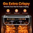 thumbnail image 2 of Air Fryer Simple Deluxe, 9,5 L, cesta doble, 1700 W, 10 en 1, color negro, 2 of 9