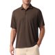 thumbnail image 1 of CAMISETAS POLO DE MALLA DE TEXTURA SÓLIDA PARA HOMBRES CHIC DE VERANO, MANGA CORTA, L, COLOR MARRÓN OSCURO, 1 of 5