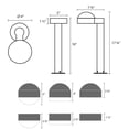 thumbnail image 2 of Sonneman 7303.Dc.Fh-Wl Reals 1 Light 18" Tall Integrated Led Landscape Path Light - Bronze, 2 of 2