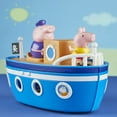 thumbnail image 5 of Peppa Pig Peppa’s Adventures Grandpa Pig’s Cabin Boat Vehicle Preschool Set, 5 of 9