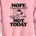 thumbnail image 2 of Peanuts - Joe Cool Nope Not Today - Toddler & Youth Crewneck Fleece Sweatshirt, 2 of 5