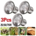 thumbnail image 1 of Blarkrus 3Pcs Reptile Light Bulb UV Heat Lamp Uvb+Uva Tortoise Turtle Calcium, 1 of 8