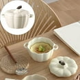 thumbnail image 1 of Nomeni Tableware Oven Pumpkin Bowls Ceramic Pumpkin Pots For Cooking Pumpkin Dutch Oven Pot With Lid Mini Pumpkin Soup Bowls For Home Thanksgiving Halloween Party, 1 of 9