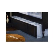 Carolina Furniture Works 439300 Rails - Wood with Slats 3-3 - Black