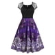 thumbnail image 1 of Vestido Talla Extra Acanalado Manga Larga Estampado Tribal Rosegal  Vestidos casuales de talla grande, 1 of 5