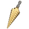 thumbnail image 2 of 1Pc High-speed Steel Step Cone Dril Bit 4-22MM HSS Hexagonal Shank Titanium Step Cone Drill Bit for Drilling Holes, 2 of 7