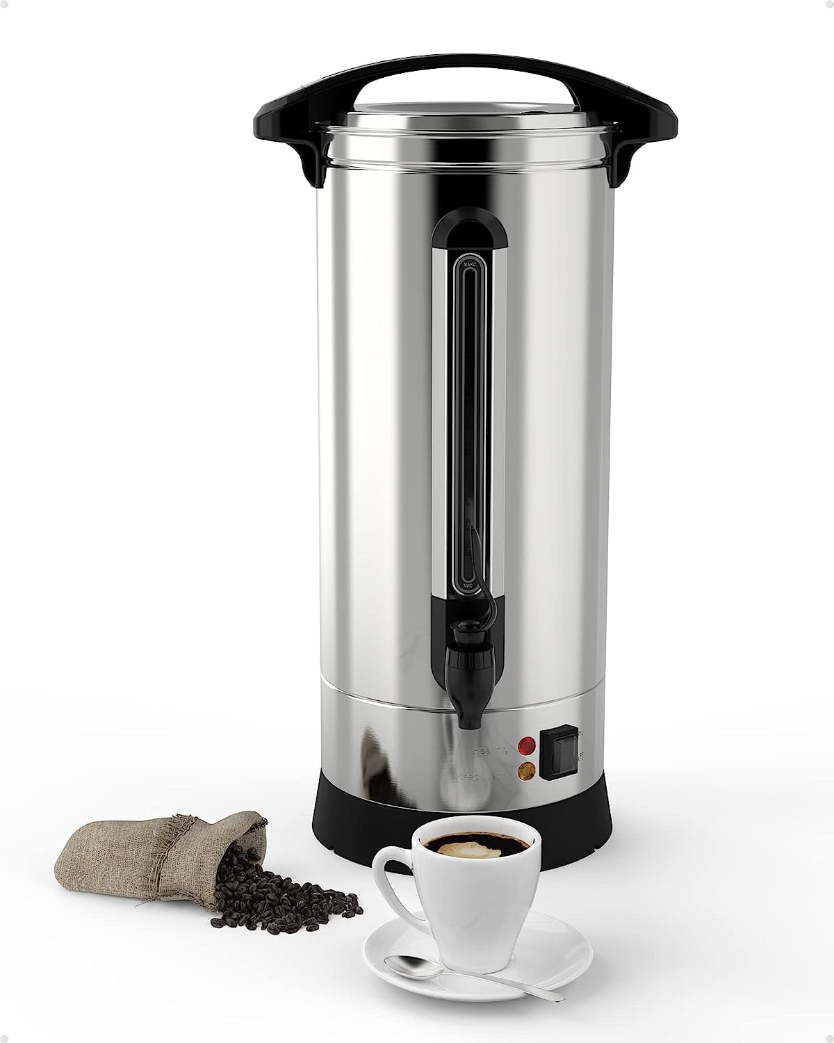 Fooikos Coffee Urn,10 Liters 60 Cups-Premium 304
