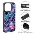 thumbnail image 2 of FINCIBO Soft Rubber Protector Cover Case for Apple iPhone 14 Pro Max 6.7" 2022, Mosaic Mermaid Scale, 2 of 5