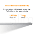 thumbnail image 6 of XPPen Graphic Tablet 11.9/15.4-inch Drawing Tablet 1080P 99%sRGB Screen X4 Smart Chip 16384-Levels Stylus & Tablet Stand & Shortcuts Pro Artist 3rd Pen Display Animation Digital Art,Need Computer, 6 of 15