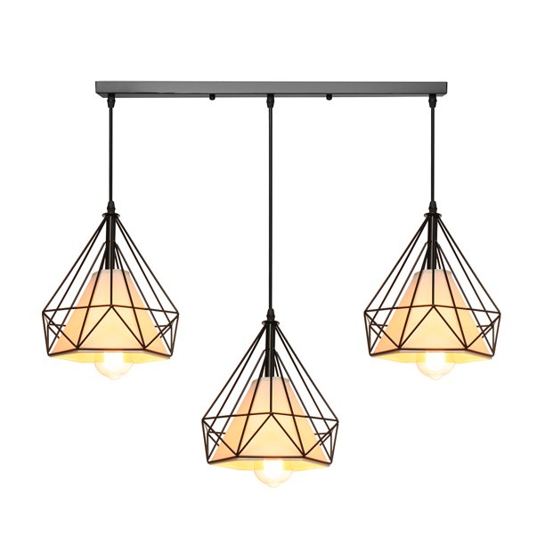 Asewon E27 Modern Pendant Light Ceiling Lamp Chandelier Hanging Light Kitchen Lighting Ceiling Lights Fixtures With Long Round Plate For Dining Room Cafe Bar 3 Lights Walmart Com Walmart Com