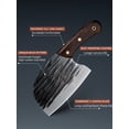 thumbnail image 3 of Myvit Chef Knife 6 inch Butcher Knives Heavy Duty Meat Cleaver with Sheath High Carbon Steel Serbian Chef Knife, 3 of 6