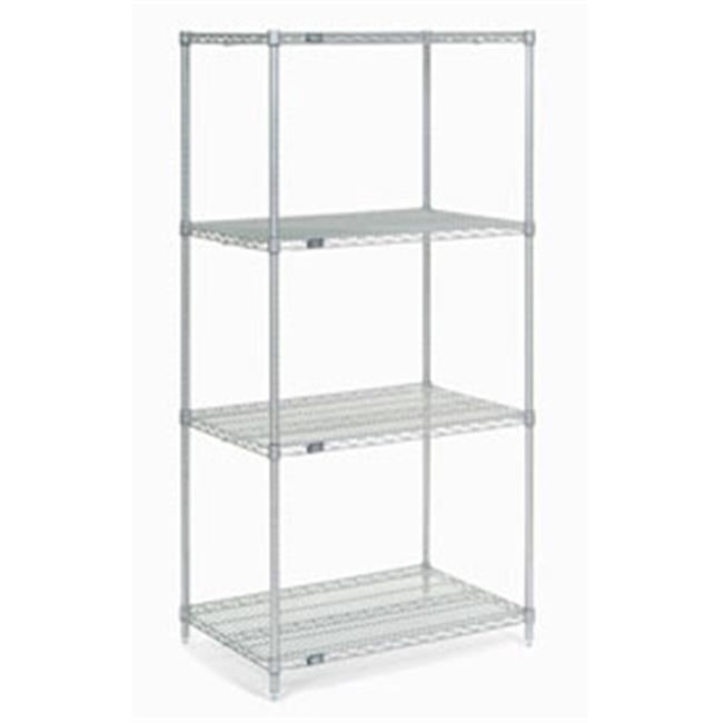 Global Industrial 21367C Nexel Chrome Wire Shelving, 36 x 21 x 74 in. -  Walmart.com