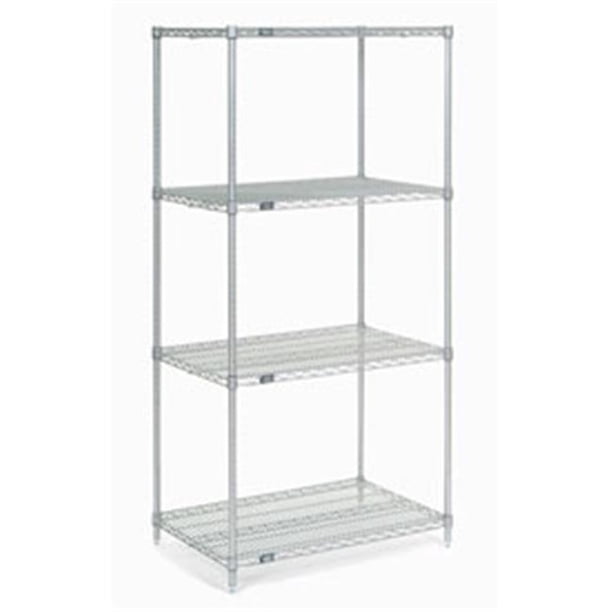 Global Industrial 21367C Nexel Chrome Wire Shelving, 36 x 21 x 74 in. -  Walmart.com