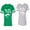 Men Green / Women Heather, variant on Love Her Him To Death Matching Couple Cotton Jerseys (Men Green / Women Black) (Men S / Women S)