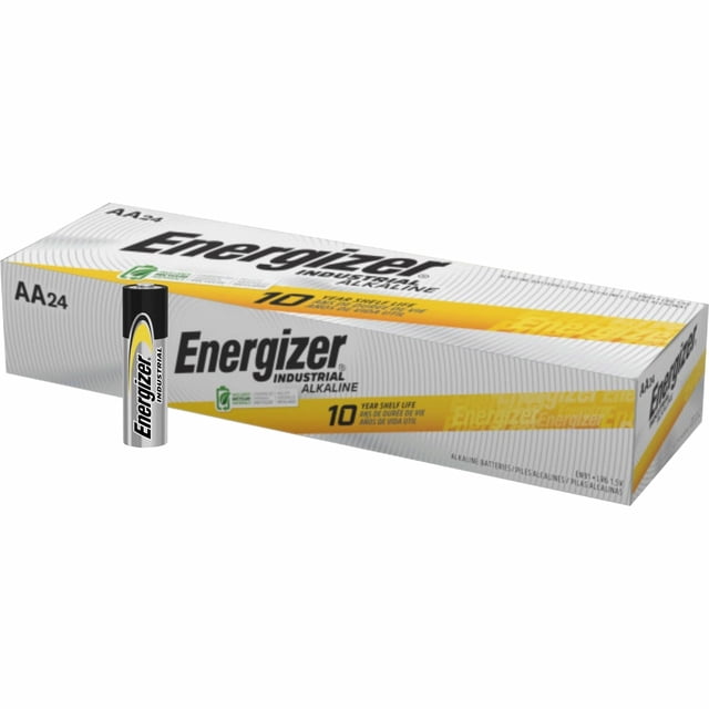 Batería Energizer AA, alcalina de resistencia industrial, 2779 mAh, paquete de 24