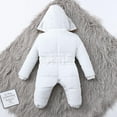 thumbnail image 6 of Sawvnm Toddler Snowsuits for 0-3 Months Baby Boy Girl Romper Jacket Hooded Jumpsuit Warm Coat Outerwear Winter Snow Suits for Girls, 6 of 9